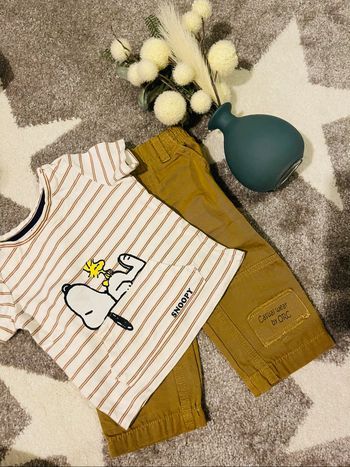 Ensemble bébé pantalon & t-shirt 6 mois