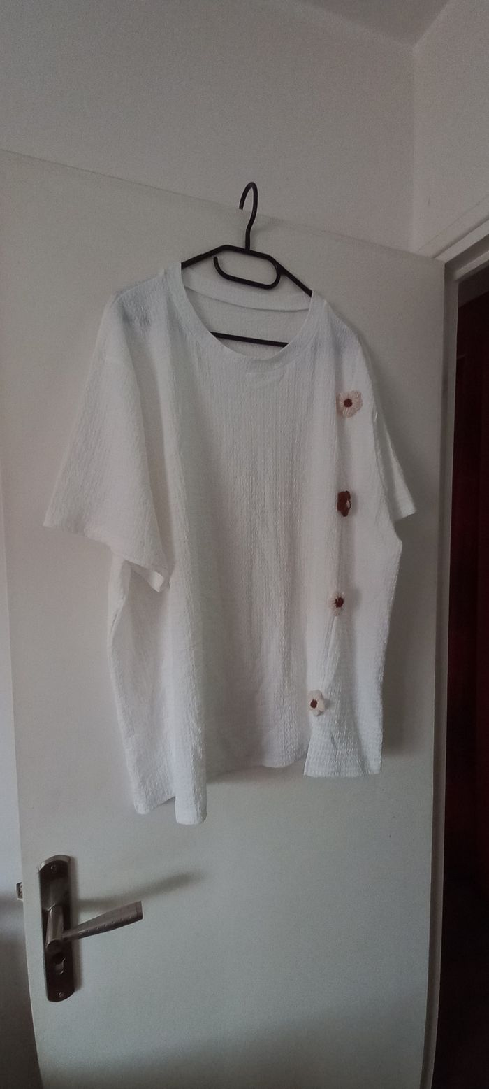 Haut gaufré blanc - photo numéro 4