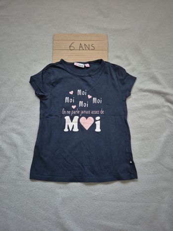 T-shirt fille 6 ans lili marelle