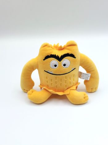 Petite peluche monstre jaune la couleur des émotions joie 12 cm Anna Llenas sos doudou