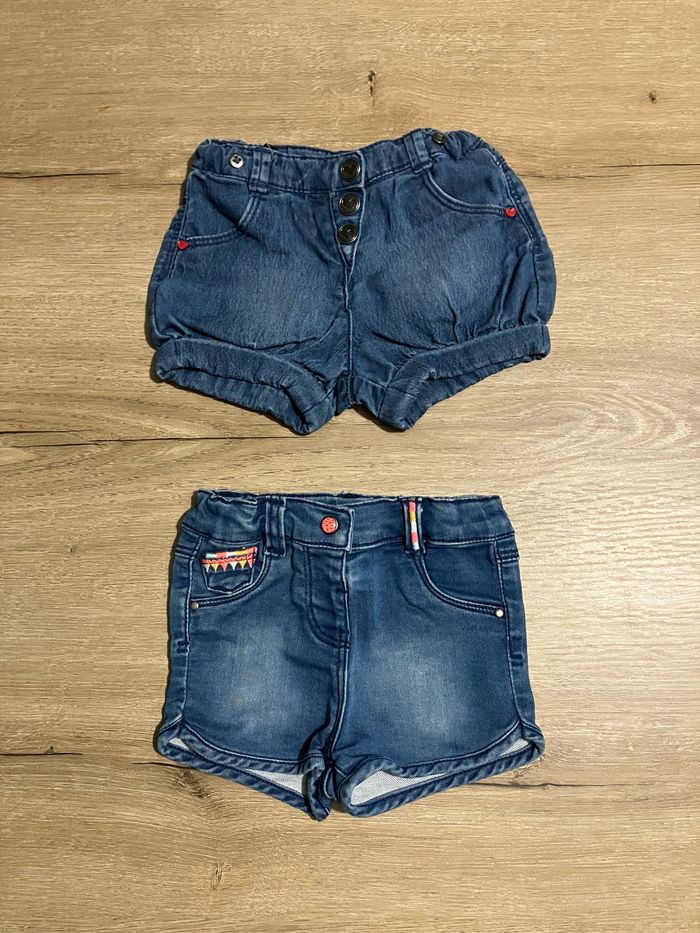 Lot shorts en jeans 6 mois