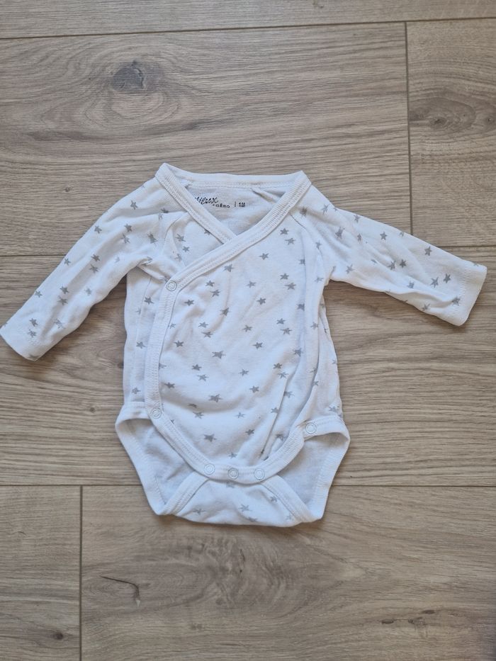 Lot de 5 bodies bébé fille 1 mois manches longues - photo numéro 2