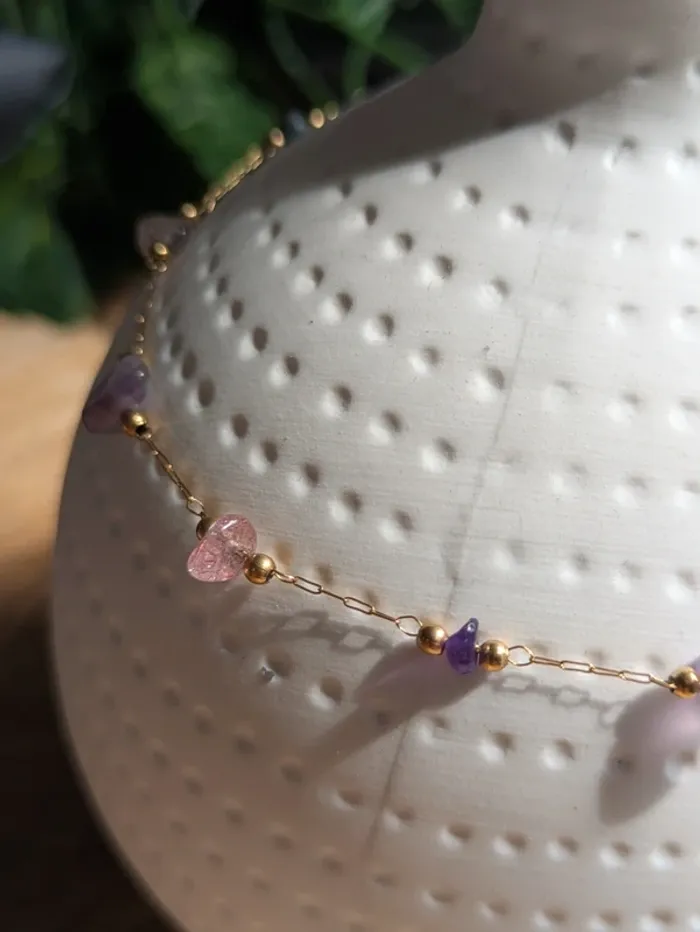 Bracelet avec perles naturelles #tendance - photo numéro 6