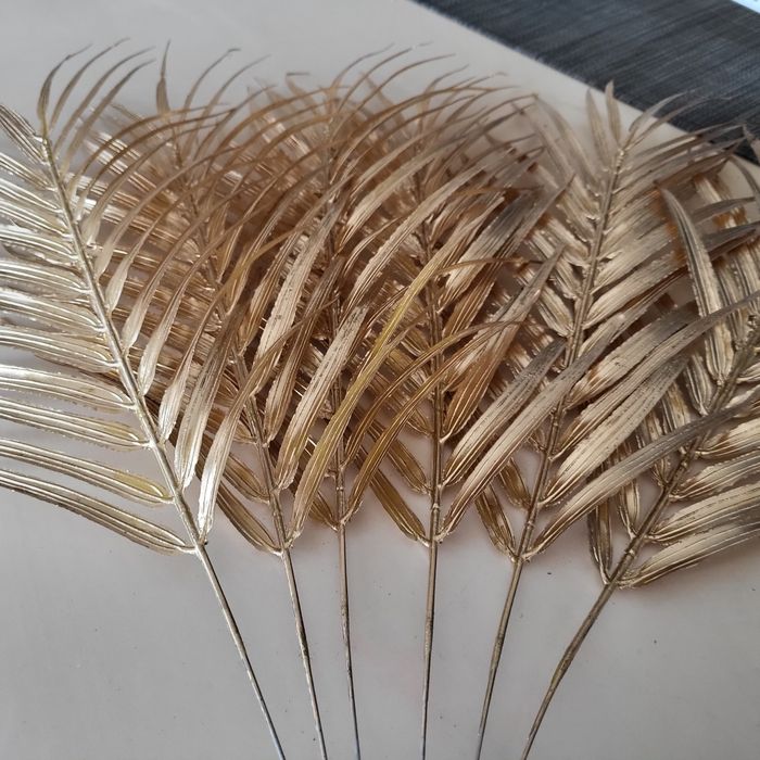 6 feuilles de palmiers  dorées - photo numéro 6