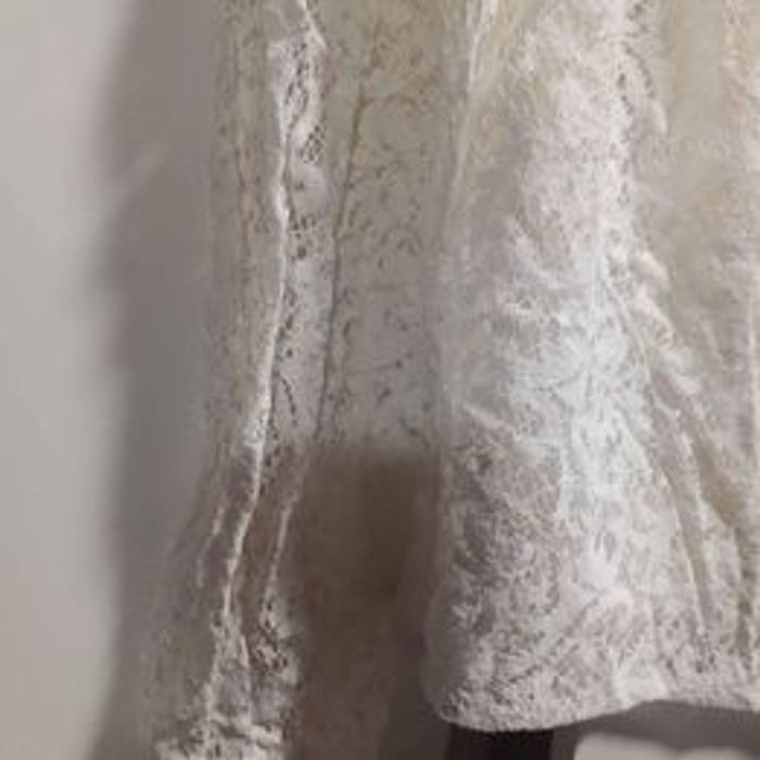 Chemisier à dentelle beige - photo numéro 5