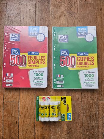 Feuilles simples, copies doubles, colle