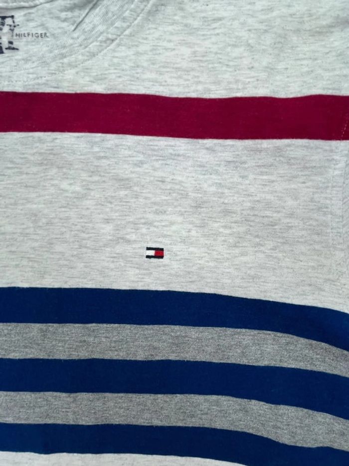 👕 T-shirt rayé Tommy Hilfiger taille L 👕 - photo numéro 4