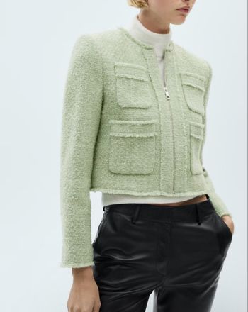 Veste en tweed mango 