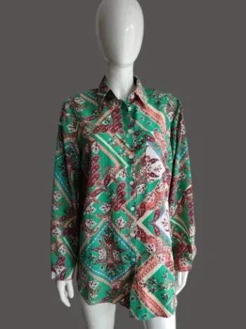 Chemise imprimée multicolore Shein