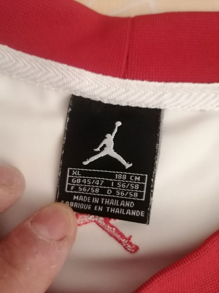 Débardeur Jordan Basket blanc et rouge XL - photo numéro 4