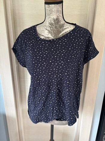 T-shirt bleu marine à motifs étoiles – H&M taille L