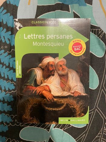Lettres persanes Montesquieu