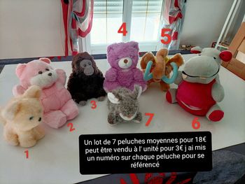 Lot de peluches