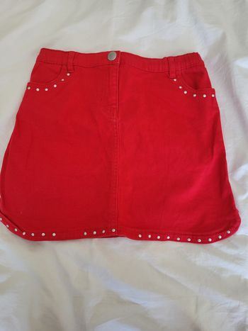 Jupe rouge taille 10 ans