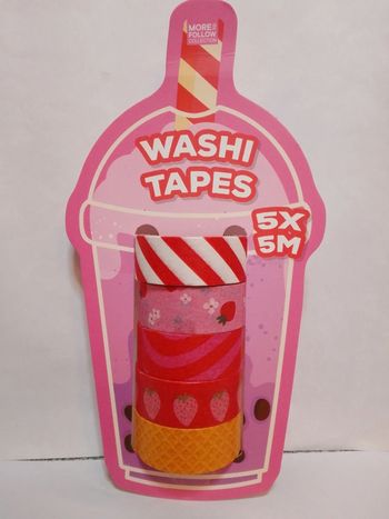 Washi tapes ruban adhésif "Fraise"