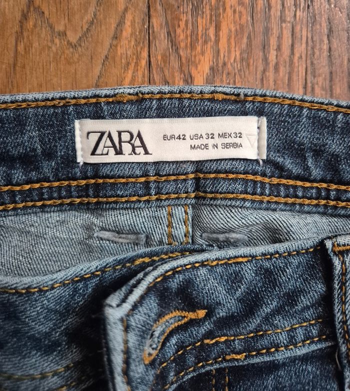 Jean femme bleu zara taille 42 XL - photo numéro 4