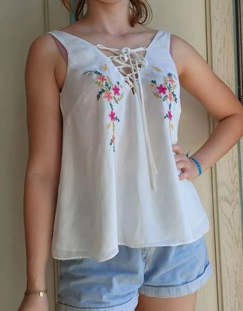 Débardeur fleuri