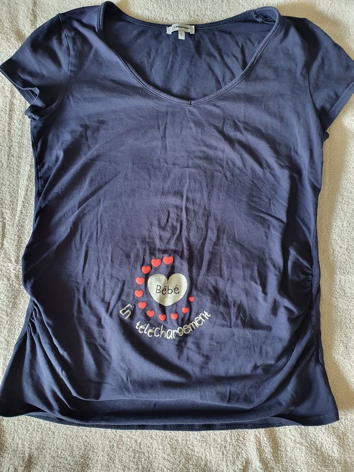 T-shirt grossesse taille L kiabi