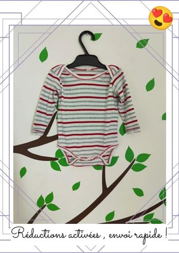 Body rayé mots d'enfants 3 mois
