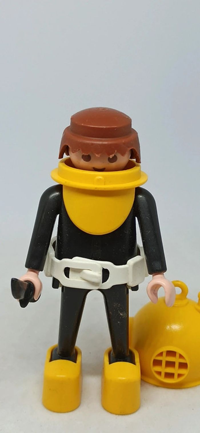 Homme scaphandrier avec combinaison noire playmobil - photo numéro 5