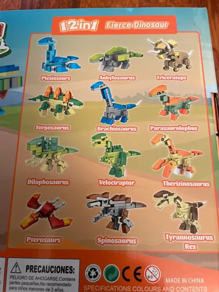 [NEUF] Bloc de construction animaux 12 en 1, thème dinosaures jouet éducatif pour enfants - photo numéro 6