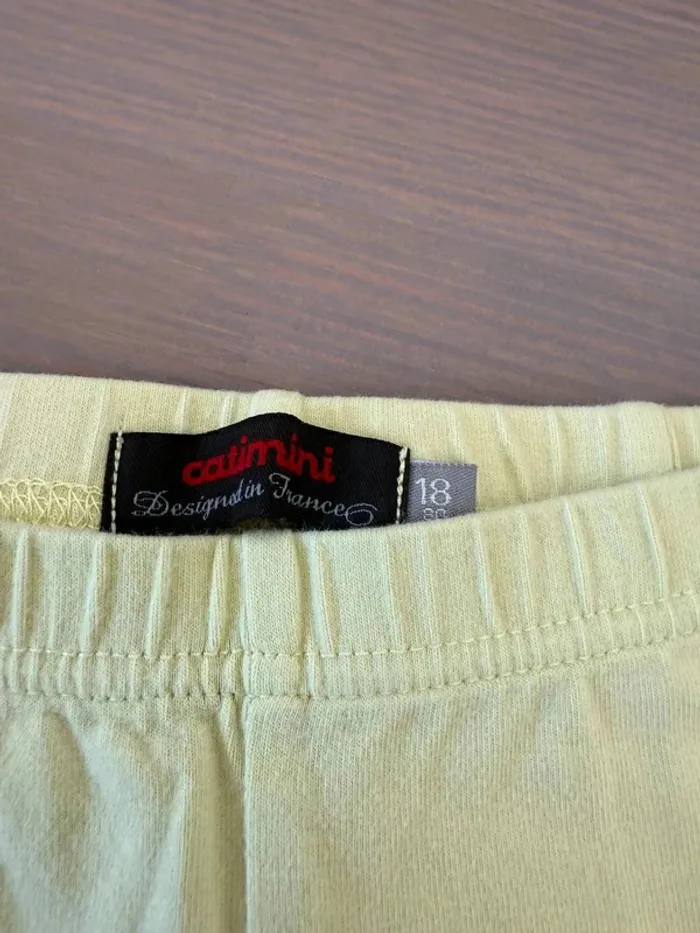 Legging court / Capri vert pomme Catimini - Bébé fille 18 mois (81 cm) - photo numéro 3
