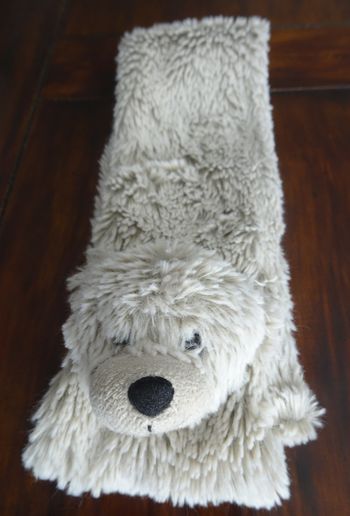 Echarpe enfant peluche tête d’ours