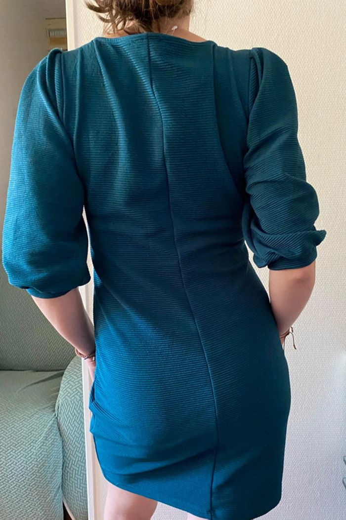 Robe bleue Yessica -  tissu epais - photo numéro 9