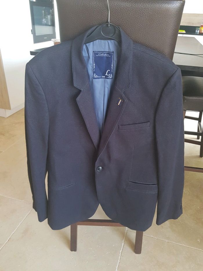 Veste de costume homme bleue marine