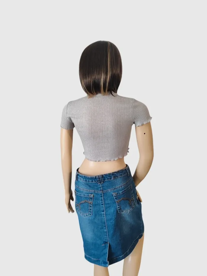 Top Court Shein Gris Taille S - Tendance et confortable ! Prix mini ! - photo numéro 4