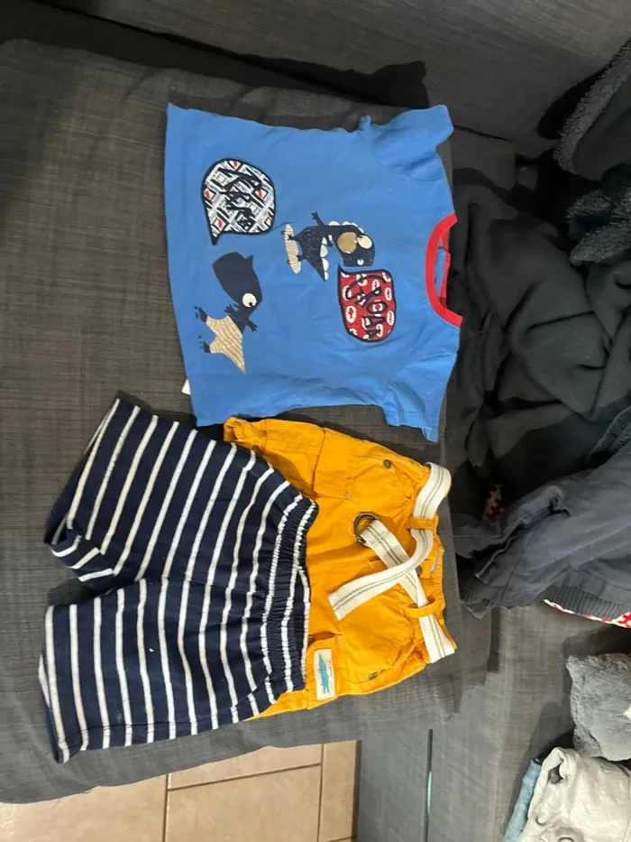Lot short et tee shirt