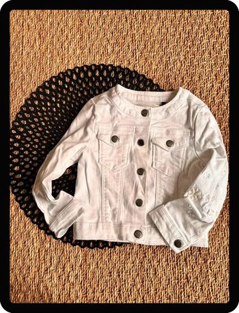 Veste jean ikks blanche