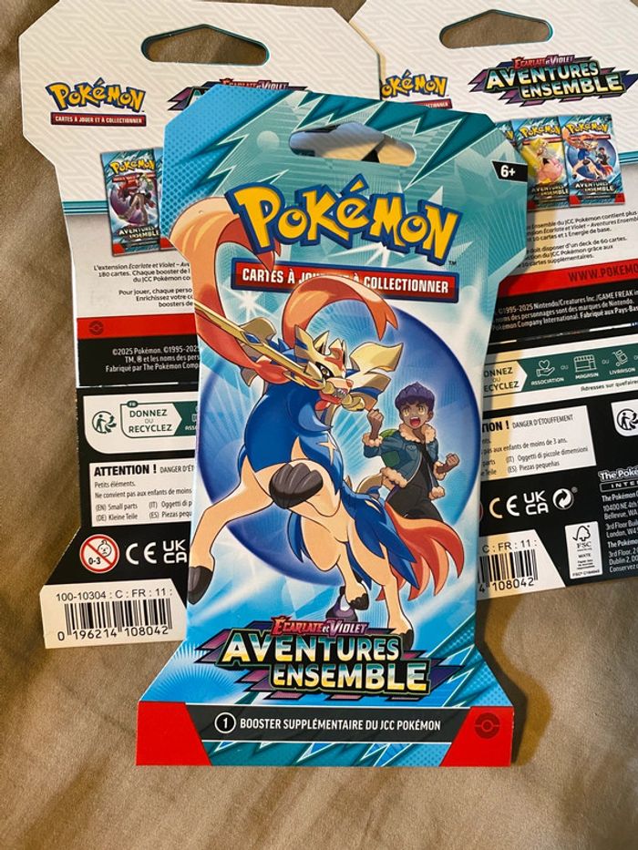 Lot de 6 blisters pokémon EV09 aventures ensemble - photo numéro 6