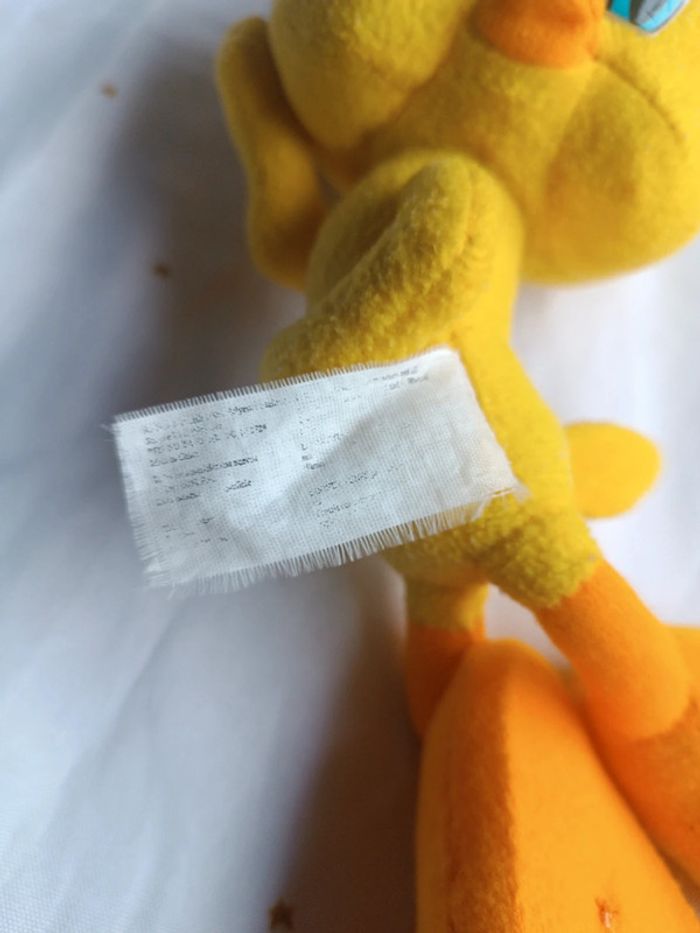 Peluche plush titi Grosminet allongé couché Looney Tunes toons figurine massue masse marteau - photo numéro 19