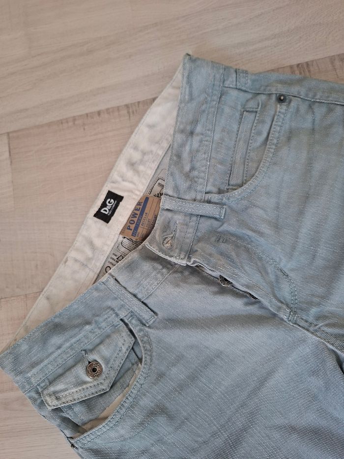 Jean Pantalon Dolce & Gabbana D&G / Bleu clair blanchi / Taille 29 (38/40 FR) M / Straight Regular - photo numéro 10