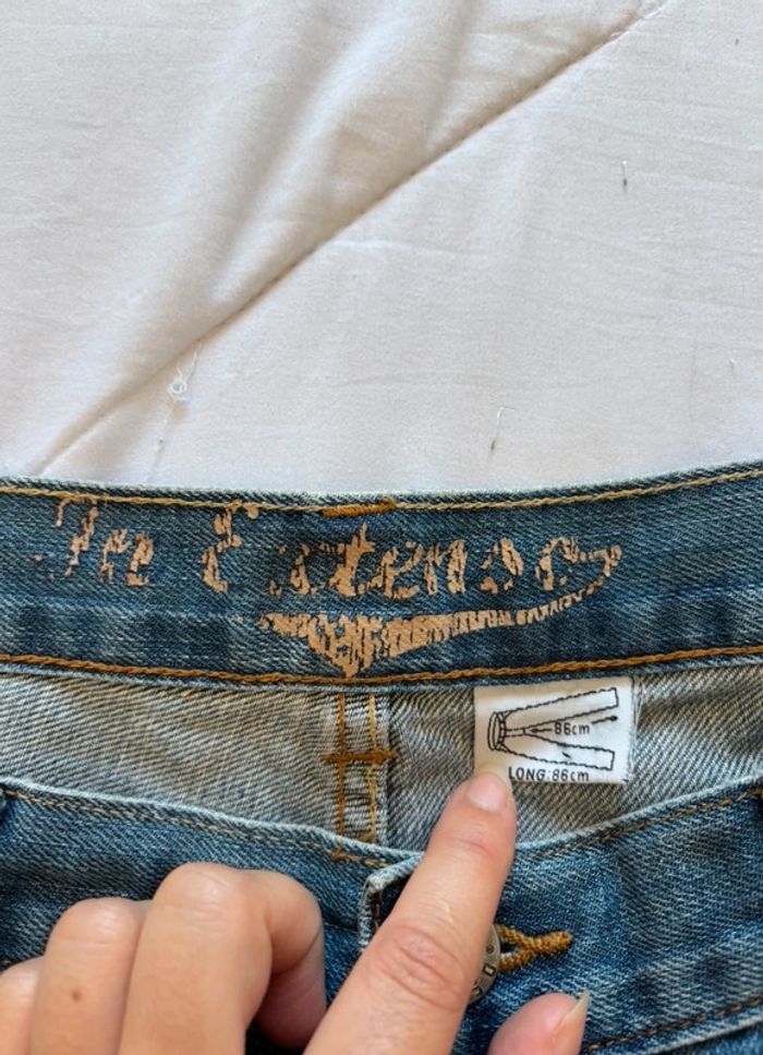 Jean homme vintage y2k début 2000 In Extenso taille 50 2XL – coupe droite regular fit bleu délavé - photo numéro 8