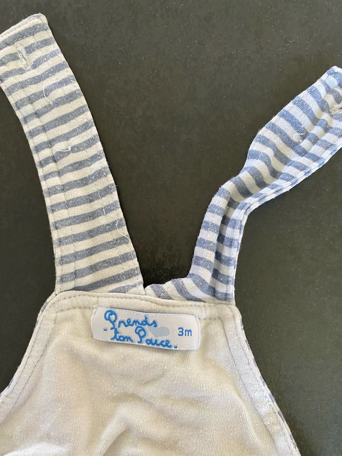 Deux salopettes 3 mois - photo numéro 2
