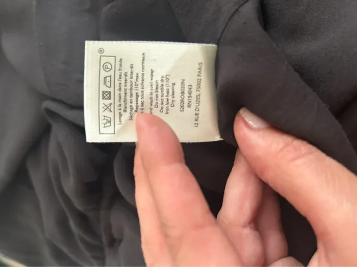 Sezane robe noire, soie modèle pat femme, taille 38 - photo numéro 11