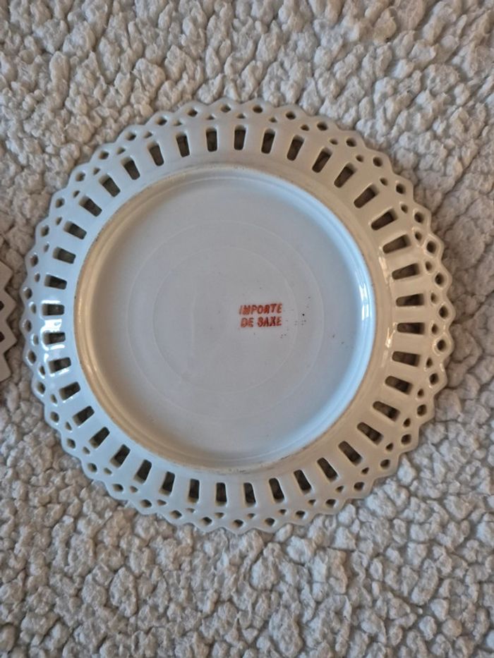 Assiettes porcelaine de Saxe - photo numéro 6