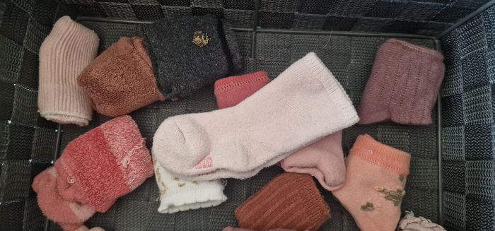 Lot chaussettes 15 16 rose - photo numéro 3