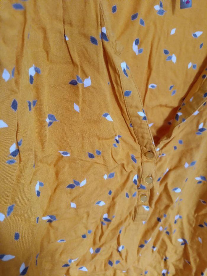 Top orange imprimé feuillage Blancheporte vintage - photo numéro 2