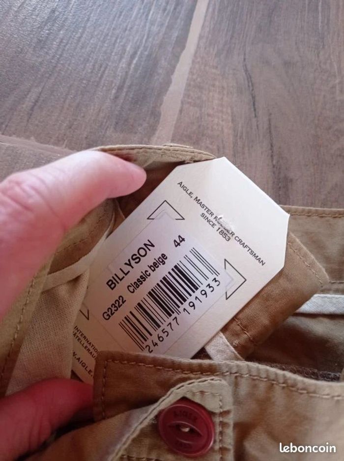 Pantalon neuf Aigle beige taille 44 modèle Billyson - photo numéro 5