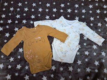 Lot 2 bodies petit béguin 1mois