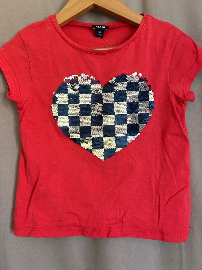 T Shirt à sequins réversibles