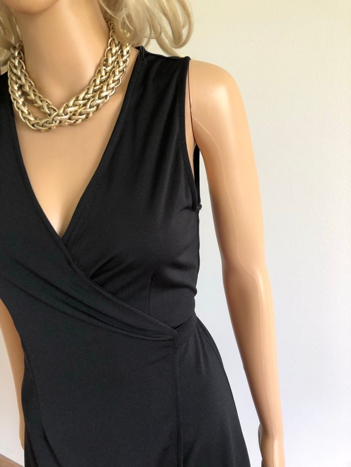 Robe noire portefeuille sans manches Molly Bracken taille S jamais portée - photo numéro 4