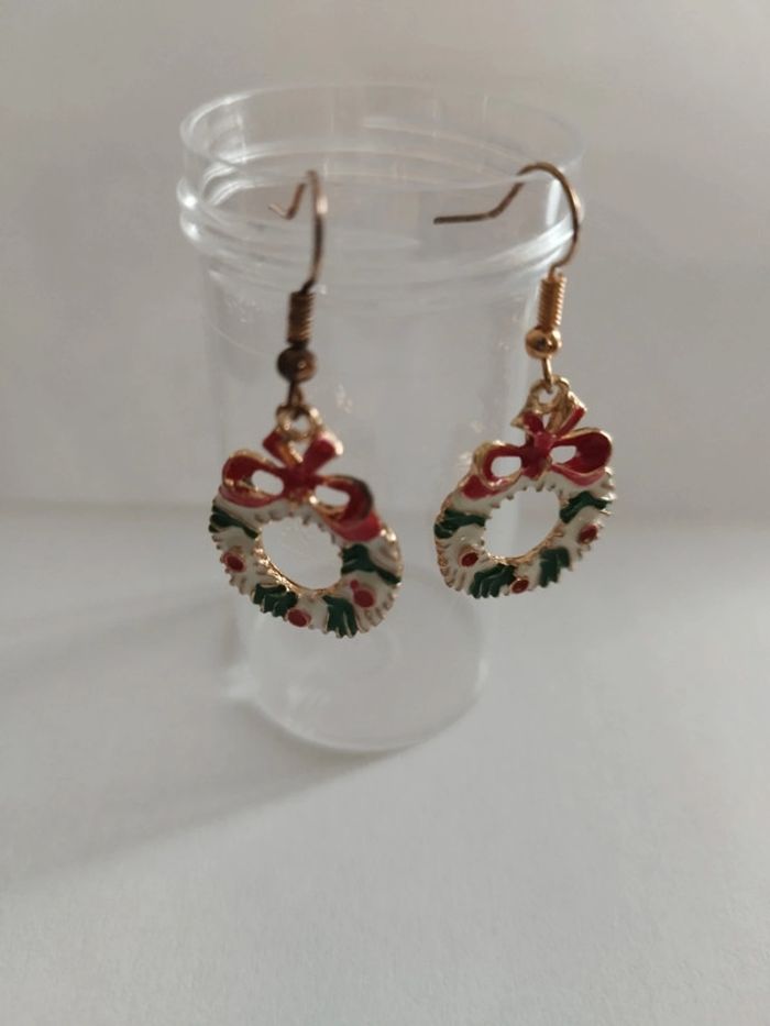 Boucles d'oreilles Noël - photo numéro 2