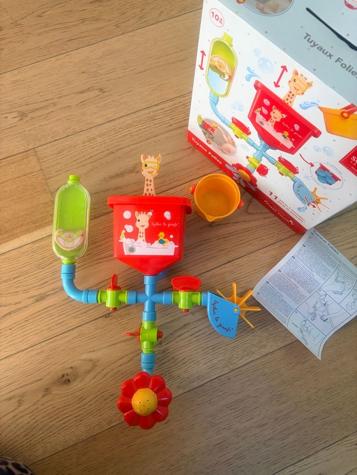 Jouet de bain tuyaux folies Sophie la girafe - photo numéro 2