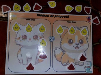 Tableau de propreté double 