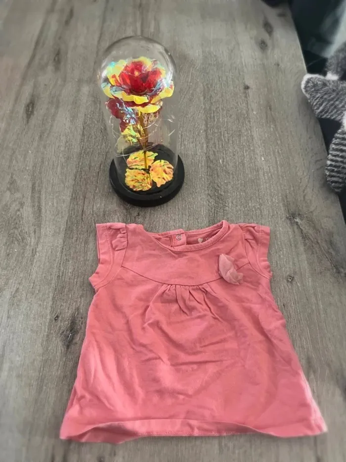 👗 Charmant haut rose pour enfant 👗