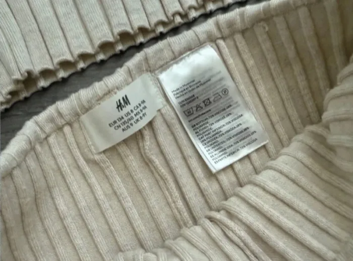 Ensemble beige top court et pantalon flare 8/9 ans H&M - photo numéro 11